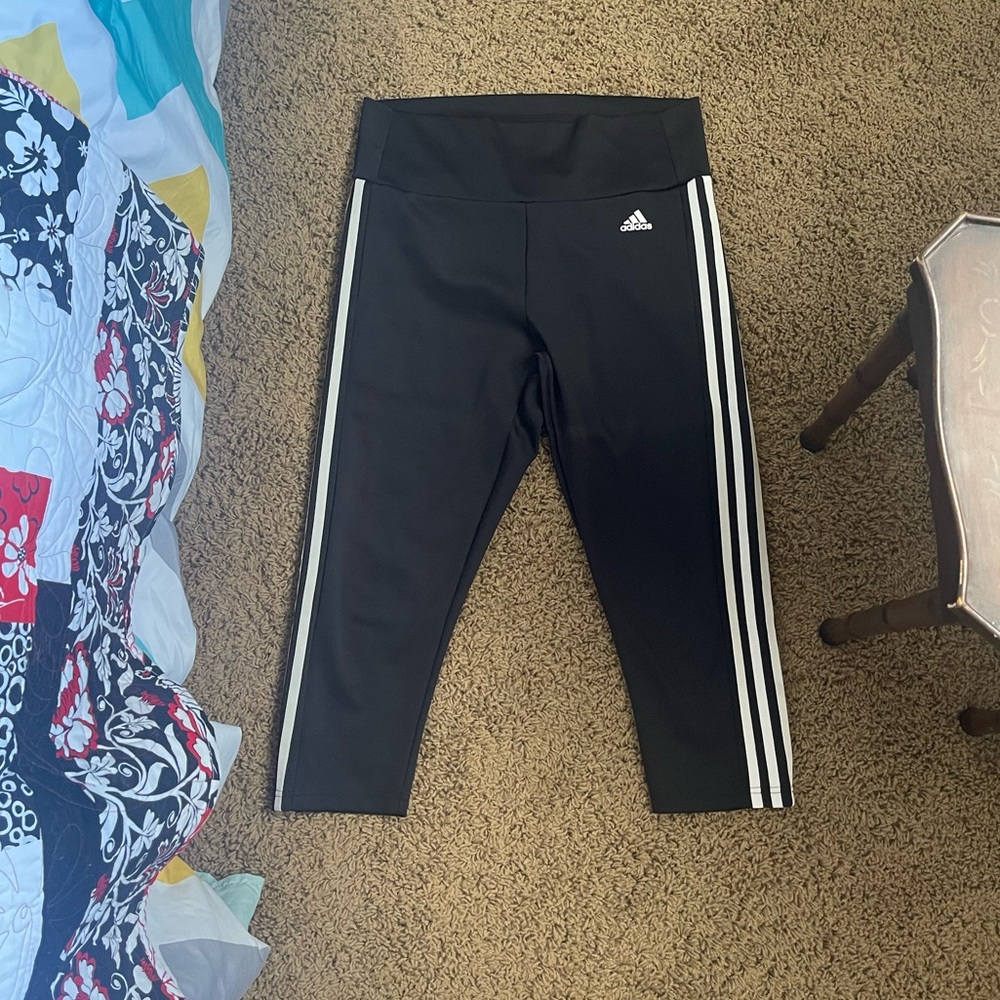 Adidas Train Essentials 3-striped high-waisted leggings